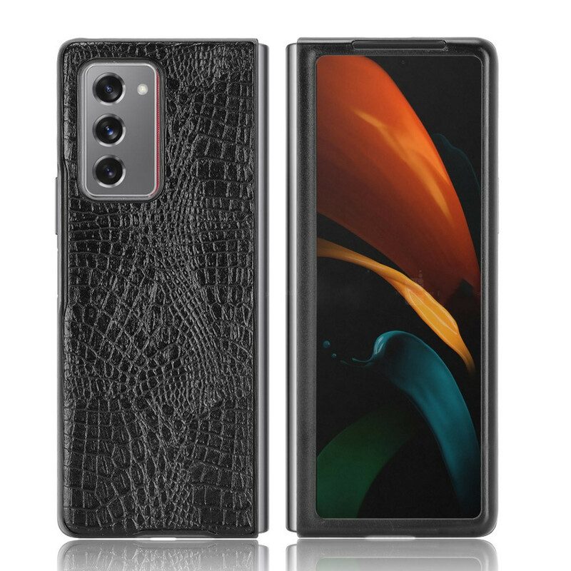 Hülle Für Samsung Galaxy Z Fold 2 Krokodilleder-stil