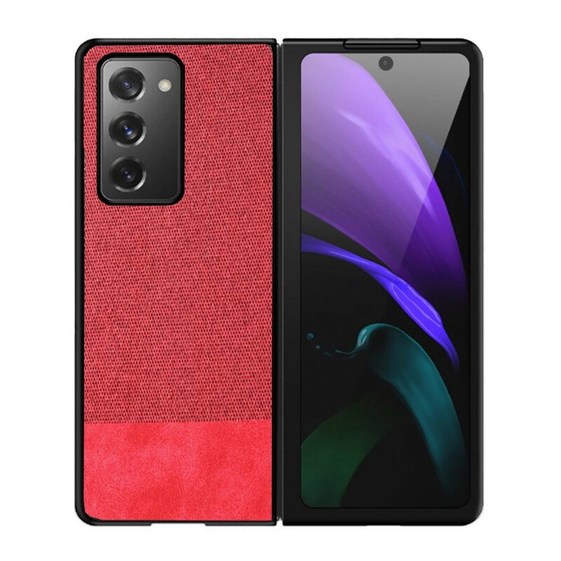 Hülle Für Samsung Galaxy Z Fold 2 Kunstleder Und Stoff