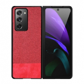 Hülle Für Samsung Galaxy Z Fold 2 Kunstleder Und Stoff