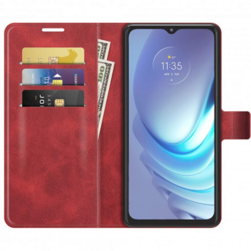 Flip Case Für Moto G50 Stil: Lederdesign