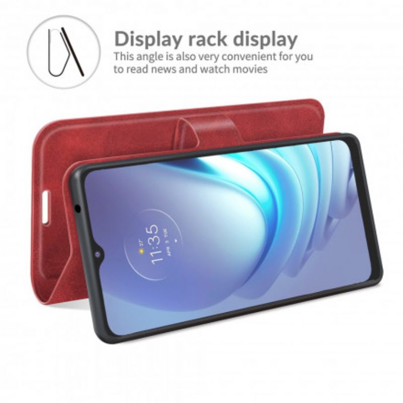 Flip Case Für Moto G50 Stil: Lederdesign