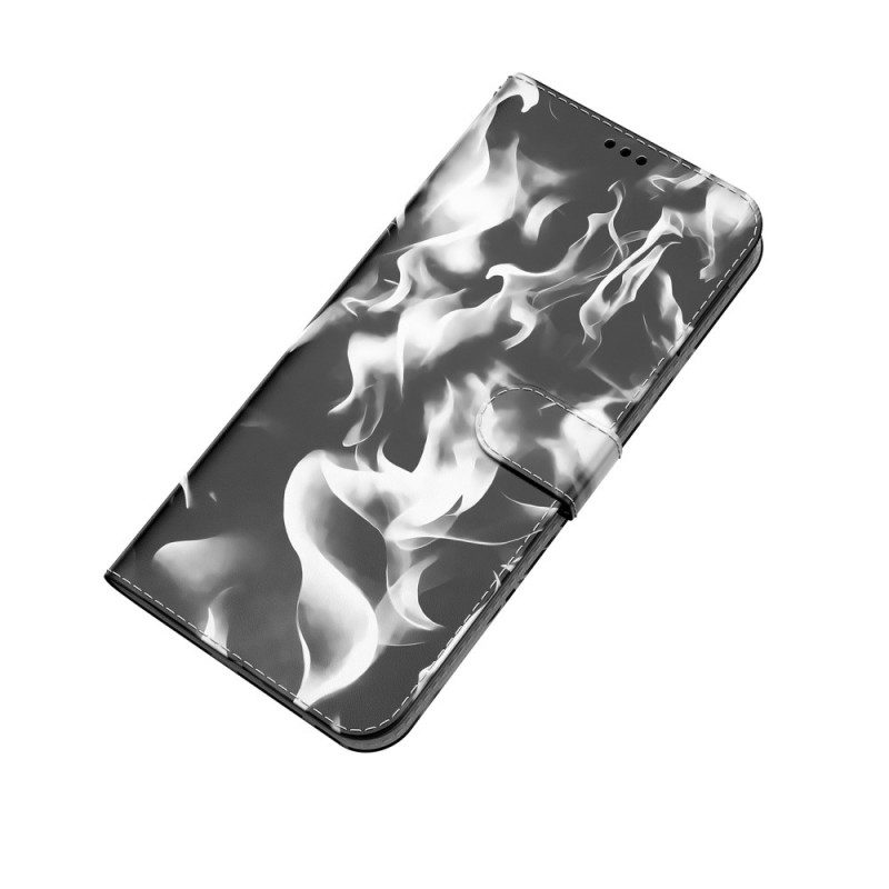 Flip Case Für Samsung Galaxy M52 5G Flammen