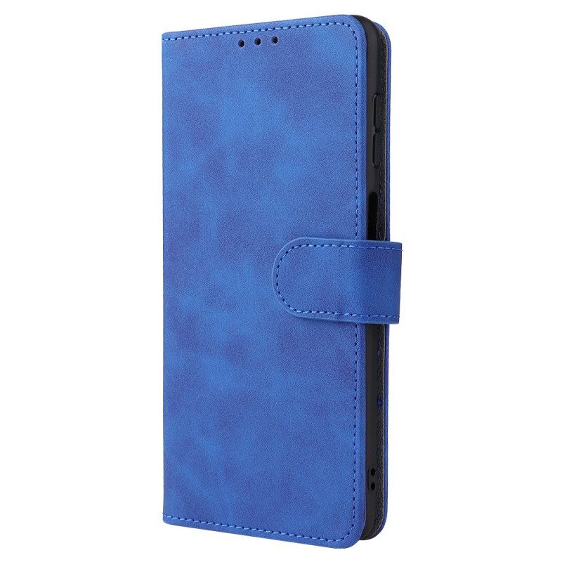 Flip Case Für Samsung Galaxy M52 5G Geschirmtes Leder