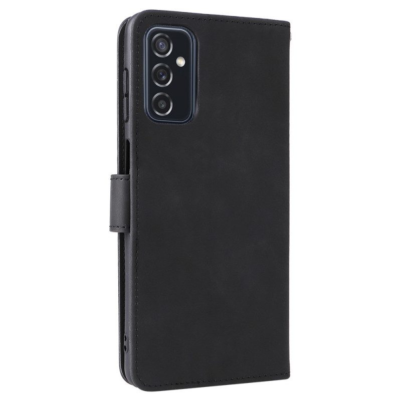 Flip Case Für Samsung Galaxy M52 5G Geschirmtes Leder