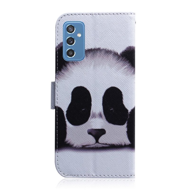 Flip Case Für Samsung Galaxy M52 5G Panda-gesicht