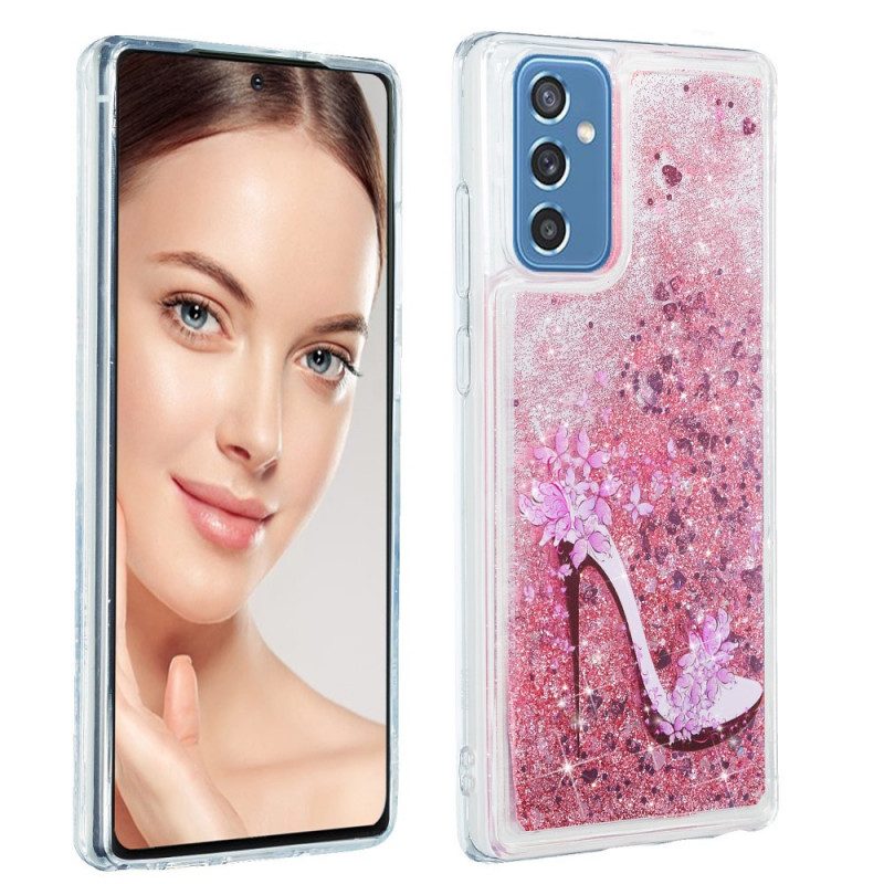 Handyhülle Für Samsung Galaxy M52 5G Funkelnder Glitzer