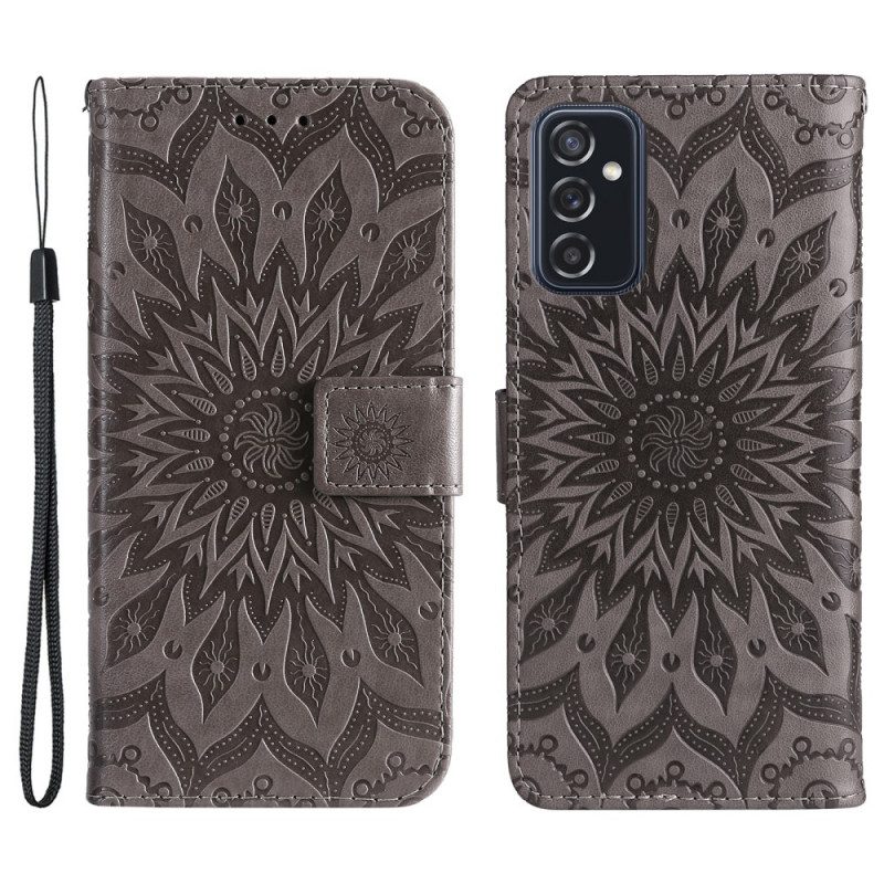 Lederhüllen Für Samsung Galaxy M52 5G Orientalisches Mandala