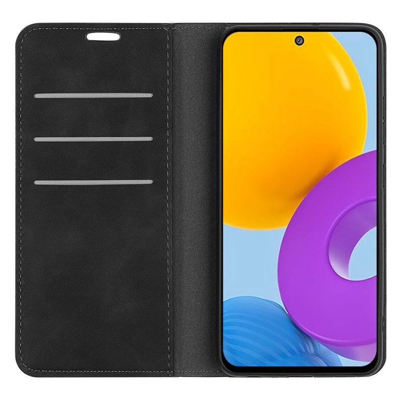 Schutzhülle Für Samsung Galaxy M52 5G Flip Case Biscotiertes Leder