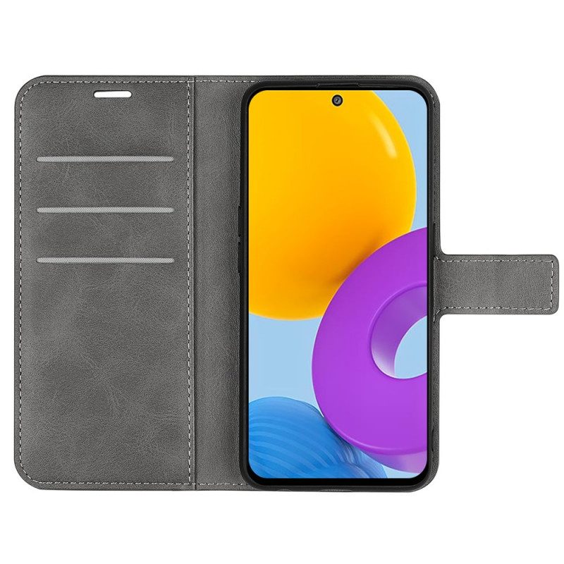 Schutzhülle Für Samsung Galaxy M52 5G Flip Case Elegantes Leder