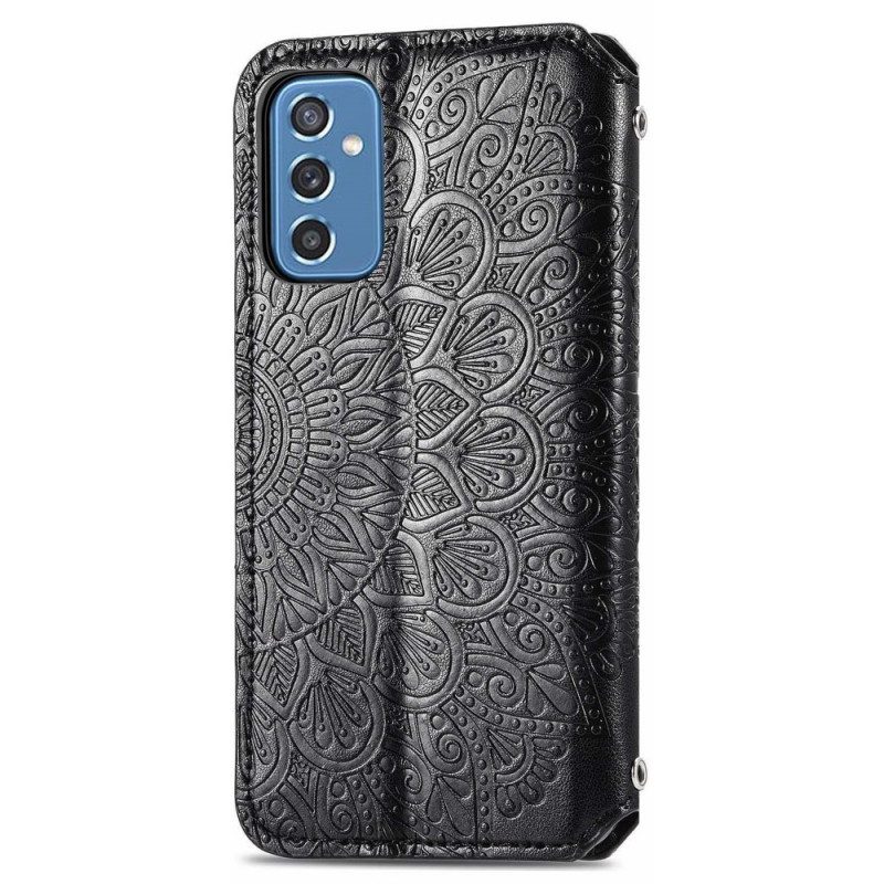 Schutzhülle Für Samsung Galaxy M52 5G Flip Case Kunstleder Antik