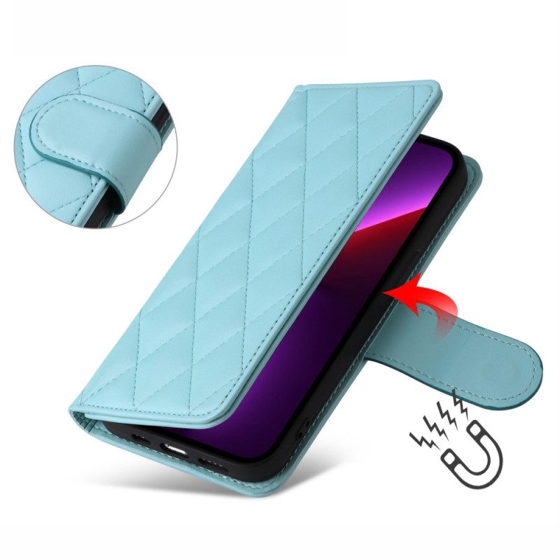 Flip Case Für iPhone 14 Steppstil