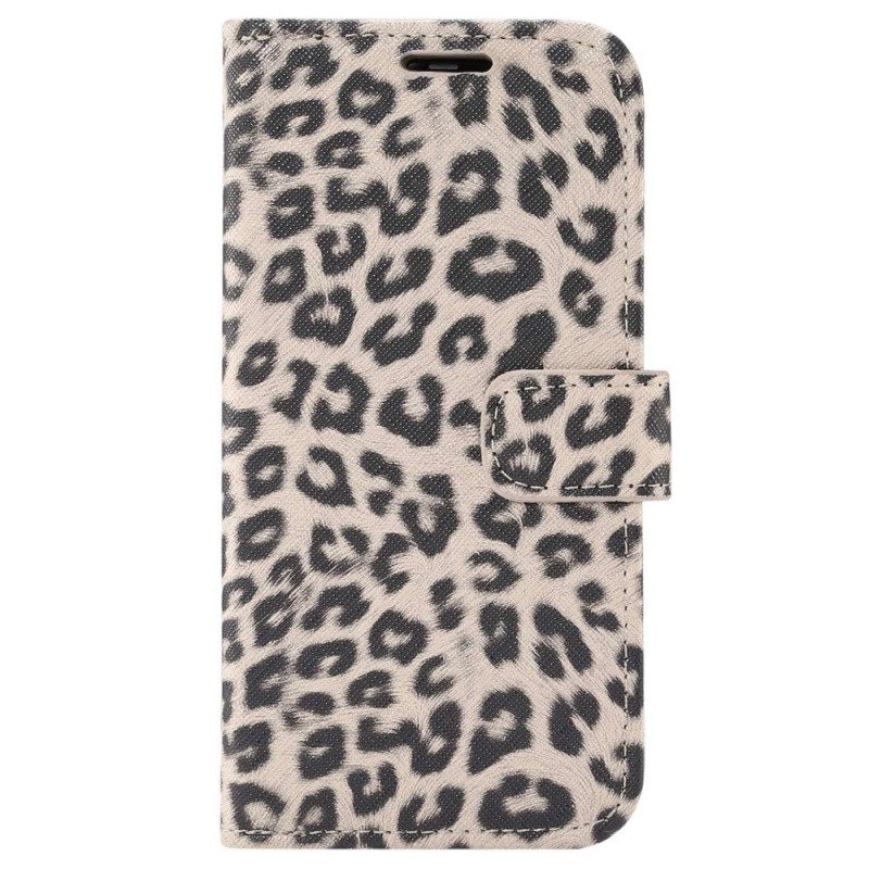 Lederhüllen Für iPhone 14 Leopard