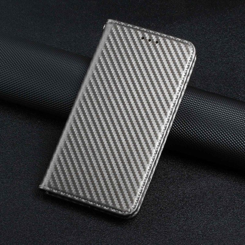 Schutzhülle Für iPhone 14 Mit Kordel Flip Case Riemchen-carbonfaser-stil