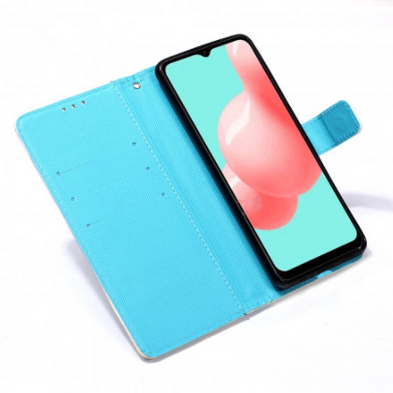 Flip Case Für Samsung Galaxy A32 5G Aquarell-traumfänger