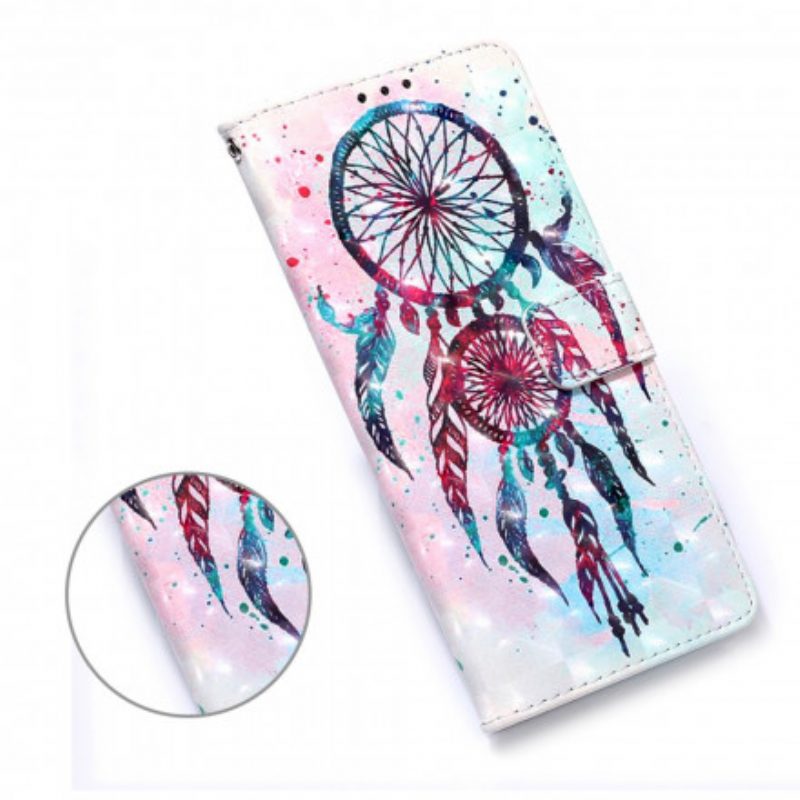 Flip Case Für Samsung Galaxy A32 5G Aquarell-traumfänger