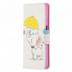 Flip Case Für Samsung Galaxy A32 5G Baby Elefant