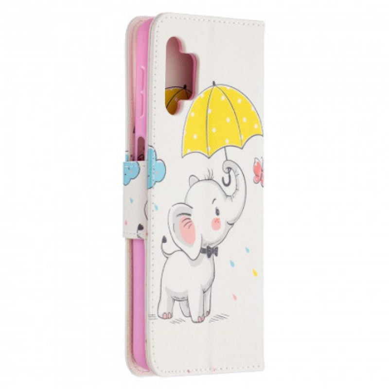 Flip Case Für Samsung Galaxy A32 5G Baby Elefant