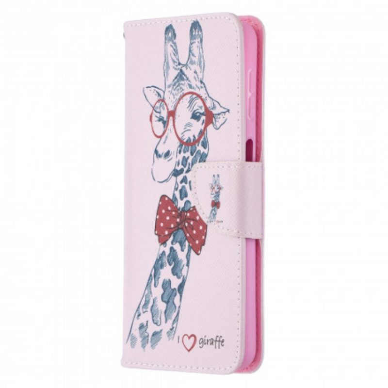 Flip Case Für Samsung Galaxy A32 5G Kluge Giraffe