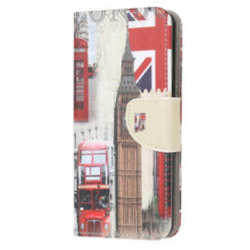 Flip Case Für Samsung Galaxy A32 5G Londoner Leben