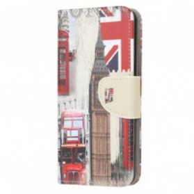 Flip Case Für Samsung Galaxy A32 5G Londoner Leben