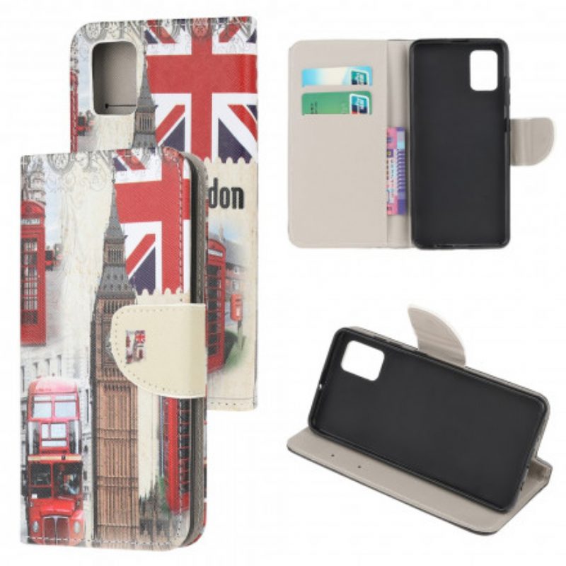 Flip Case Für Samsung Galaxy A32 5G Londoner Leben