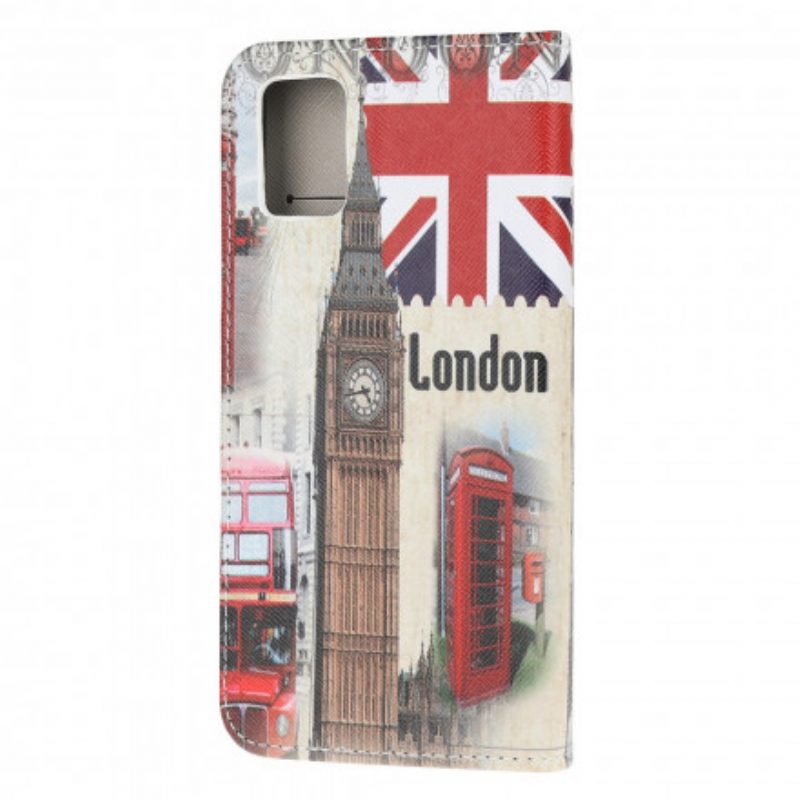 Flip Case Für Samsung Galaxy A32 5G Londoner Leben