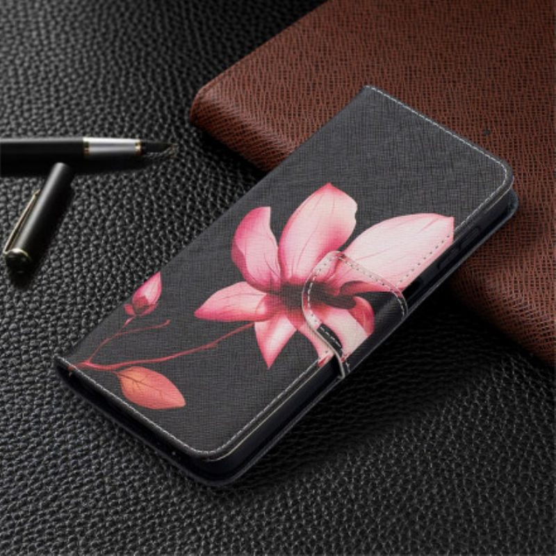 Flip Case Für Samsung Galaxy A32 5G Pinke Blume