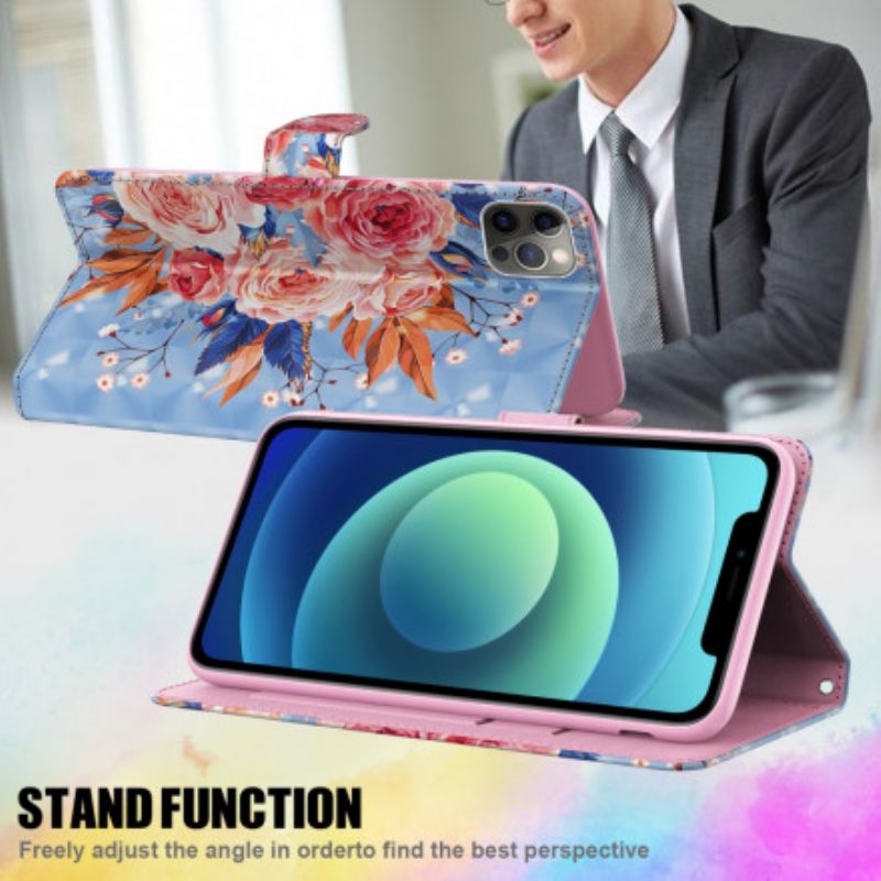 Flip Case Für Samsung Galaxy A32 5G Romantischer Lichtpunkt Mit Schlüsselband