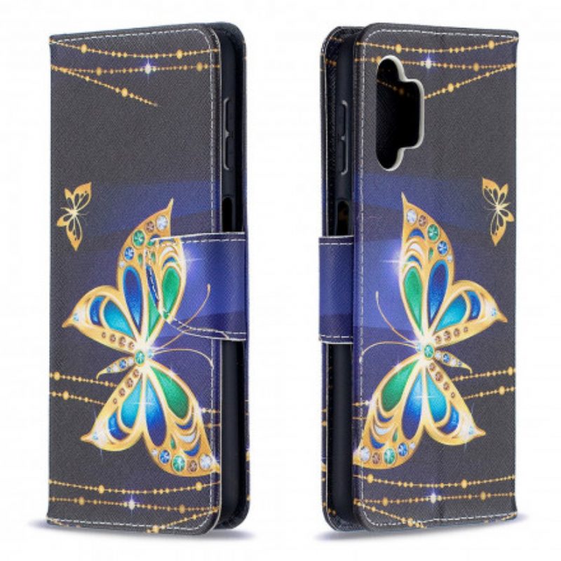 Flip Case Für Samsung Galaxy A32 5G Schmetterlingskönige