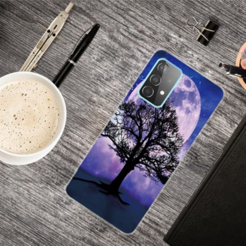 Handyhülle Für Samsung Galaxy A32 5G Baum Und Mond