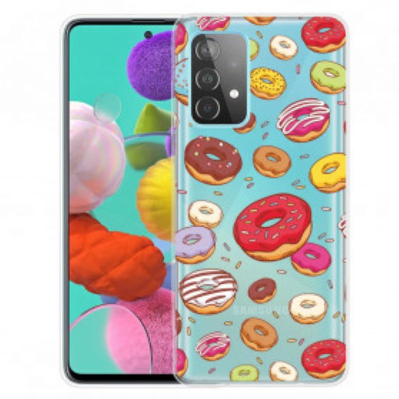 Handyhülle Für Samsung Galaxy A32 5G Ich Liebe Donuts