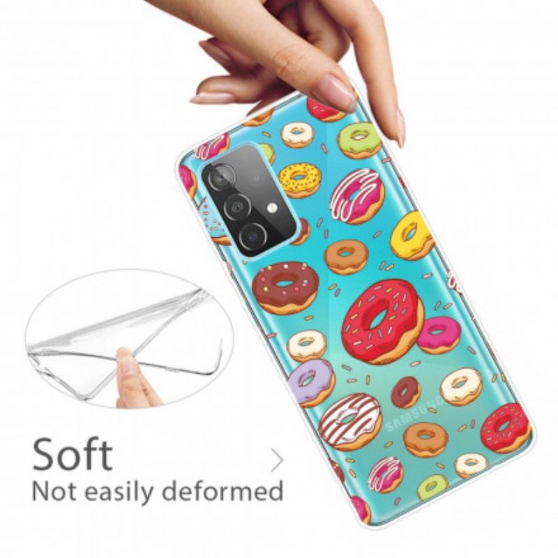 Handyhülle Für Samsung Galaxy A32 5G Ich Liebe Donuts