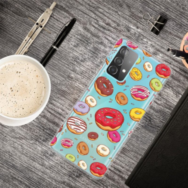 Handyhülle Für Samsung Galaxy A32 5G Ich Liebe Donuts