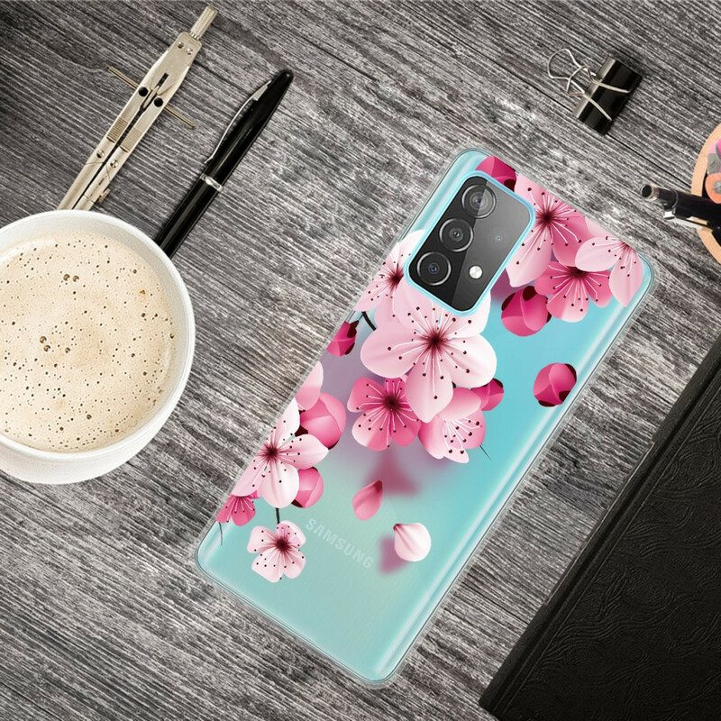 Handyhülle Für Samsung Galaxy A32 5G Kleine Rosa Blumen