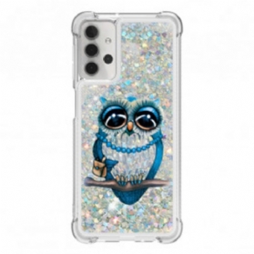 Handyhülle Für Samsung Galaxy A32 5G Miss Owl Pailletten