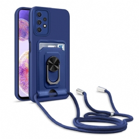 Handyhülle Für Samsung Galaxy A32 5G Mit Kordel Kartenhalter-lanyard Und Ständer