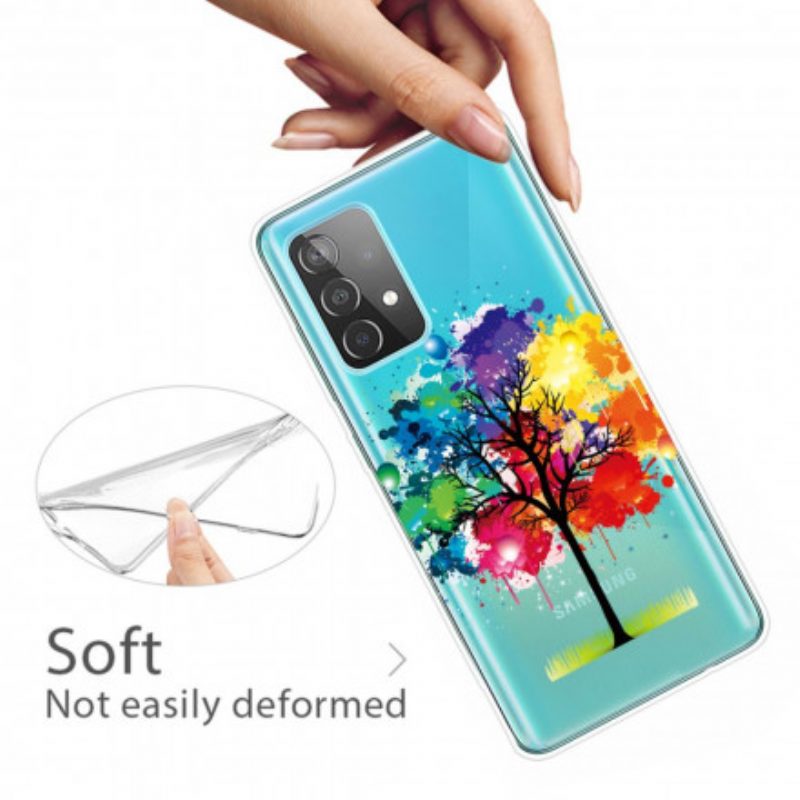 Handyhülle Für Samsung Galaxy A32 5G Nahtloser Aquarellbaum