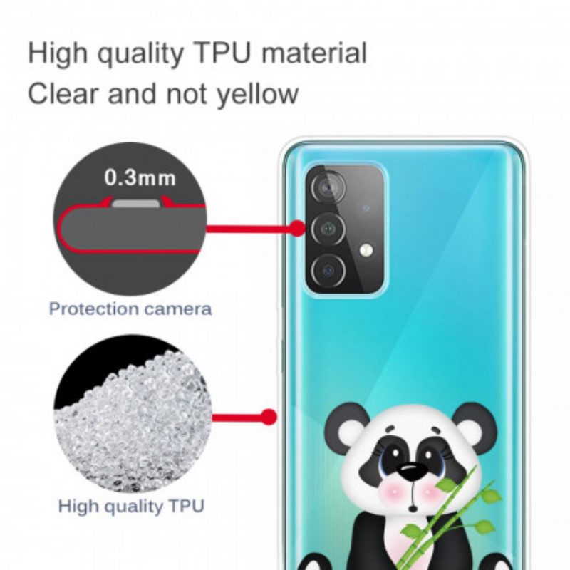 Handyhülle Für Samsung Galaxy A32 5G Nahtloser Trauriger Panda