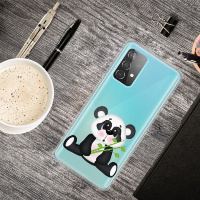 Handyhülle Für Samsung Galaxy A32 5G Nahtloser Trauriger Panda