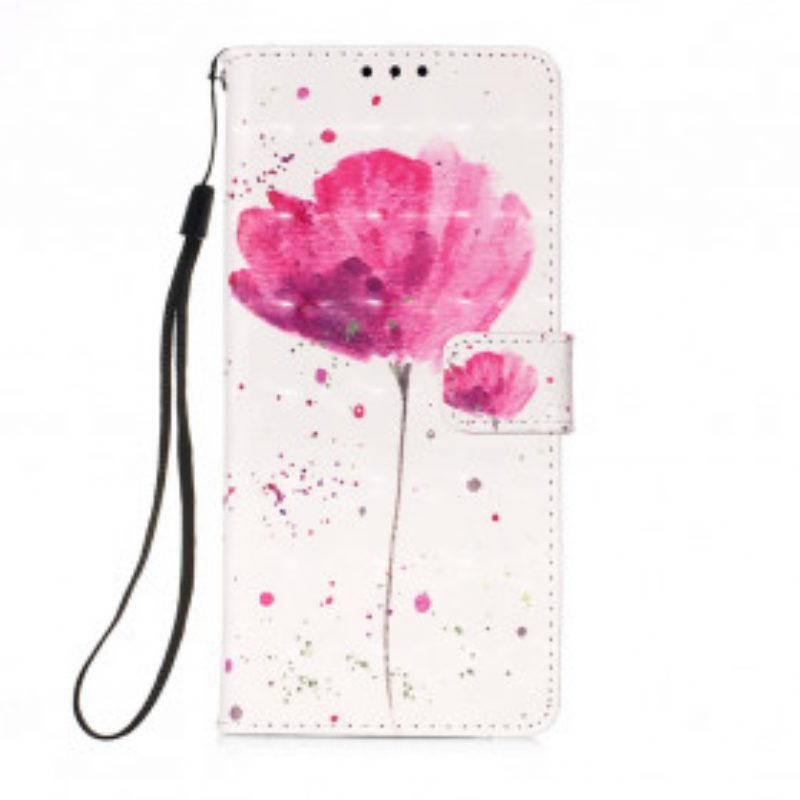 Hülle Flip Case Für Samsung Galaxy A32 5G Aquarellmohn