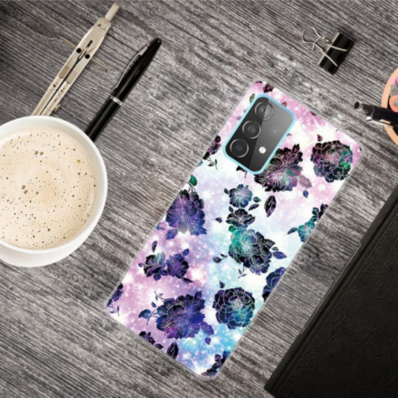 Hülle Für Samsung Galaxy A32 5G Bunte Vintage-blumen