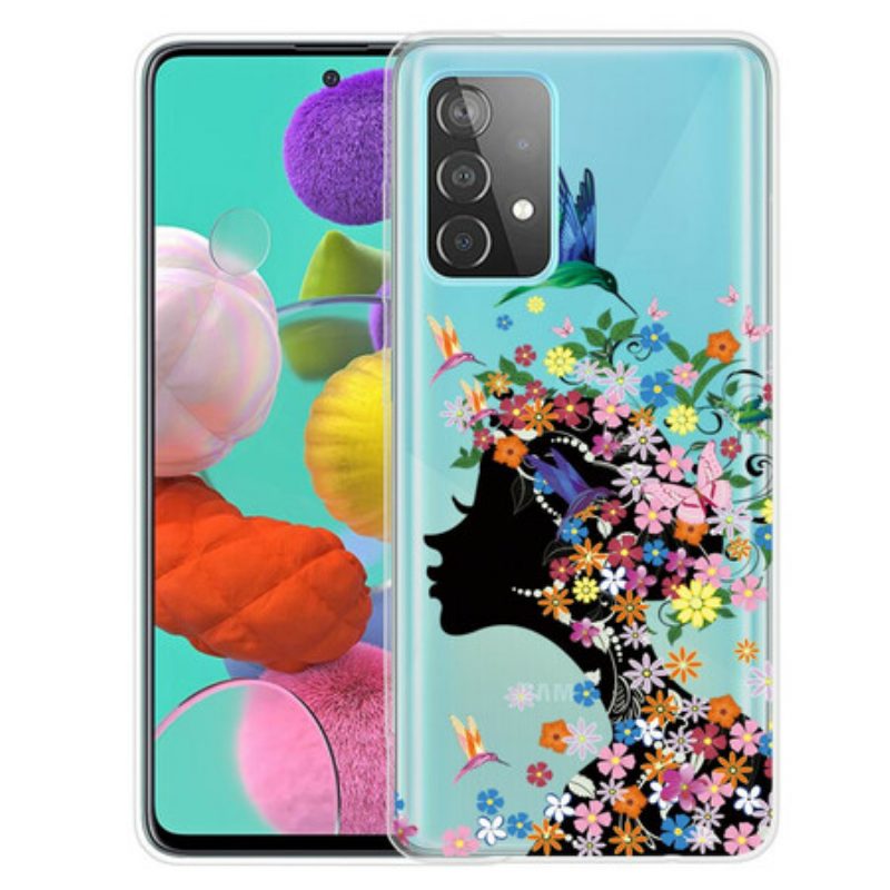 Hülle Für Samsung Galaxy A32 5G Hübscher Blumenkopf