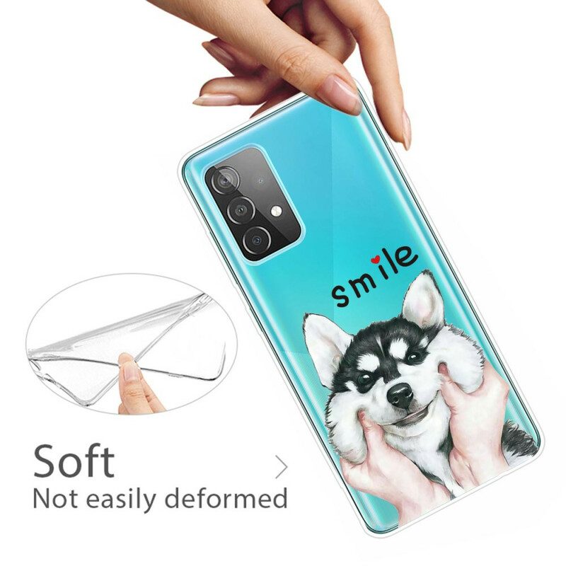 Hülle Für Samsung Galaxy A32 5G Lächle Hund