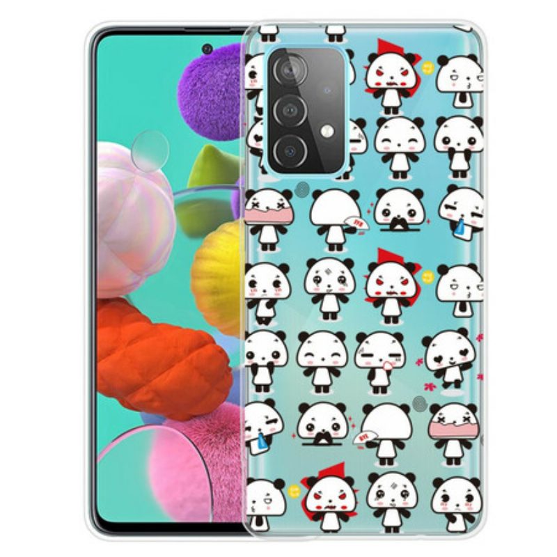 Hülle Für Samsung Galaxy A32 5G Nahtlose Lustige Pandas