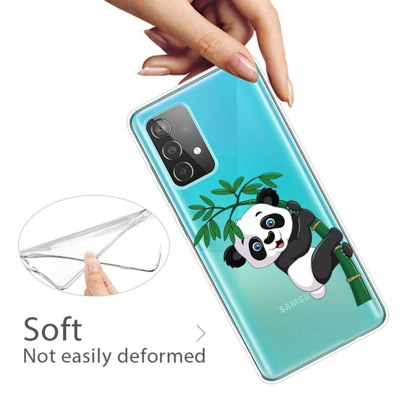 Hülle Für Samsung Galaxy A32 5G Panda Auf Bambus