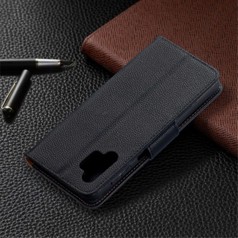 Lederhüllen Für Samsung Galaxy A32 5G Flip Case Lychee Rabat Oblique