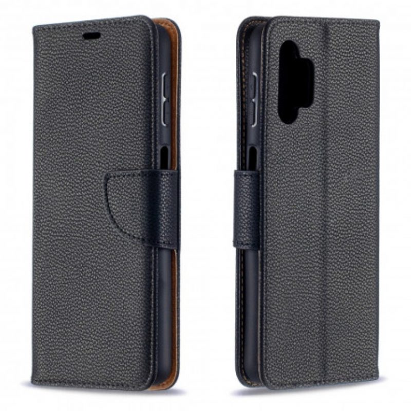 Lederhüllen Für Samsung Galaxy A32 5G Flip Case Lychee Rabat Oblique