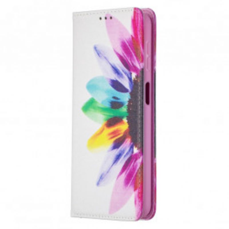 Schutzhülle Für Samsung Galaxy A32 5G Flip Case Aquarellblume