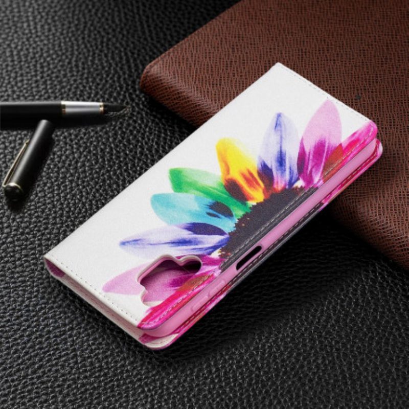 Schutzhülle Für Samsung Galaxy A32 5G Flip Case Aquarellblume