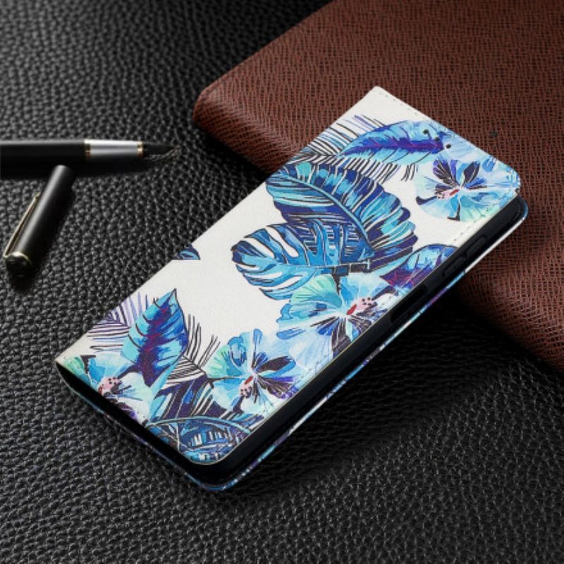 Schutzhülle Für Samsung Galaxy A32 5G Flip Case Blätter